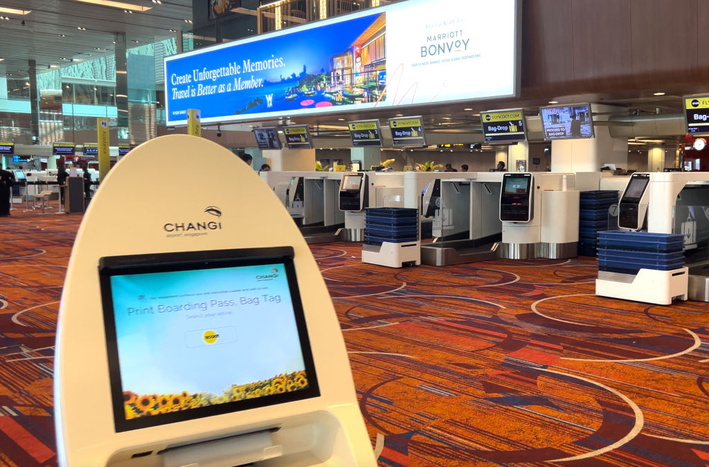 Automatic Check-in Kiosks at Changi Airport